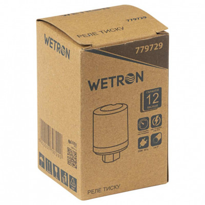 Реле давления WETRON 1.5кВт 1.4-2.2 бар