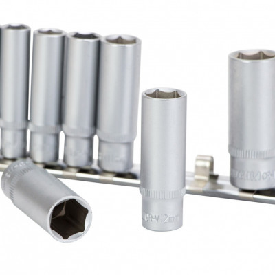 Набор насадок SIGMA удлиненных на планке 11шт