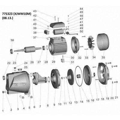 Насос центробежный LEO XJWm/10M