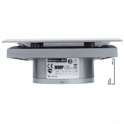 Вытяжной вентилятор MMotors MM-P 01/90 K серебро