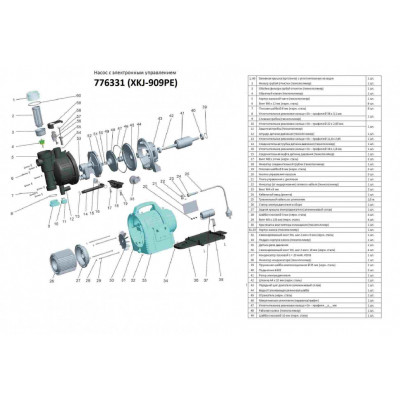 Насос центробежный LEO 0.9кВт 60л/мин