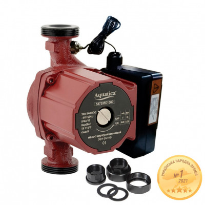 Насос циркуляционный AQUATICA 100Вт 75л/мин ⌀1 1/2