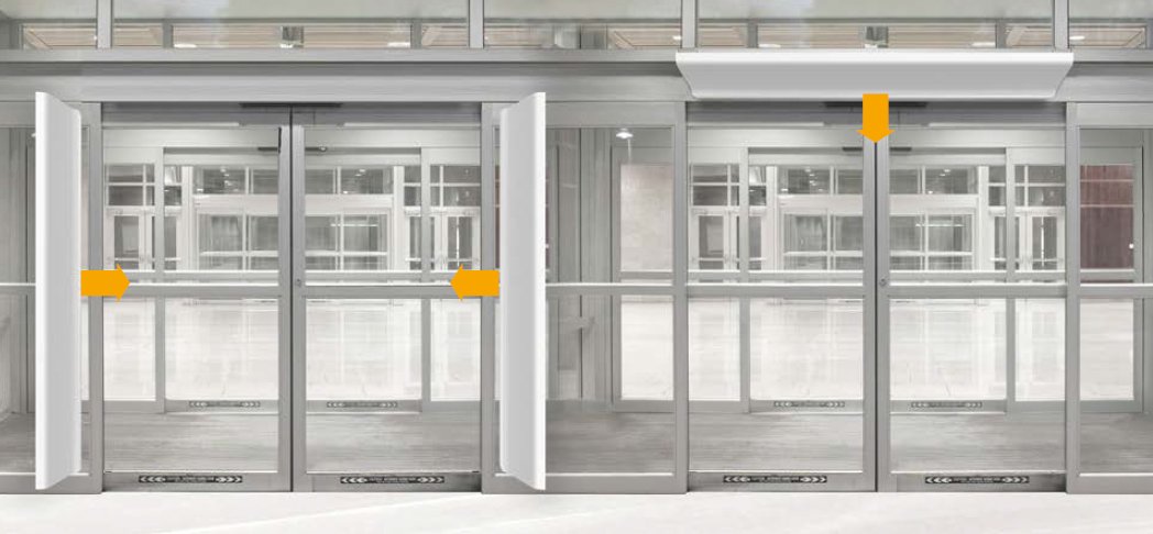 Пример монтажа завес VTS WING